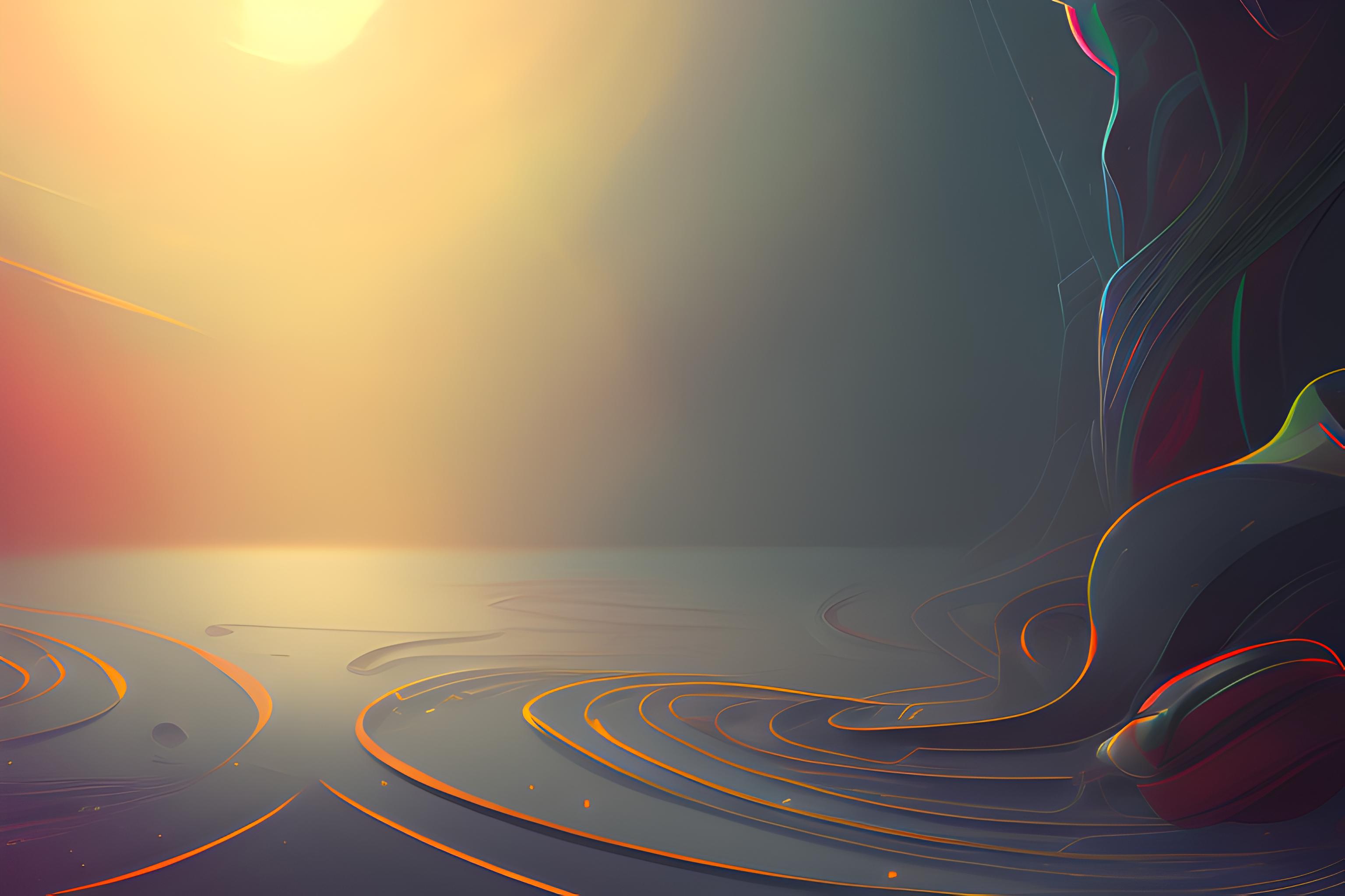 Criar um fundo de trabalho de IA misturando com a música de universo